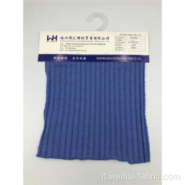 Tessuto a maglia a coste Tessuto blu R / P / SP